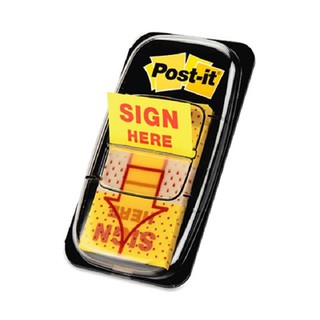 Giấy note Post-it sign here
