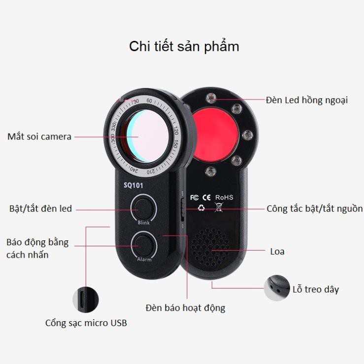 Máy Phát Hiện Camera Quay Lén SQ101 ( KIÊM BÁO ĐỘNG RUNG SIÊU NHẠY ) - HÀNG NHẬP KHẨU SSHCN | BigBuy360 - bigbuy360.vn