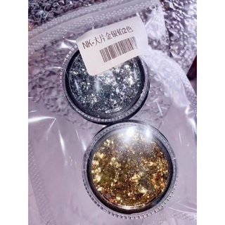 Set foi lẻ vàng foi bạc nail foi nhũ