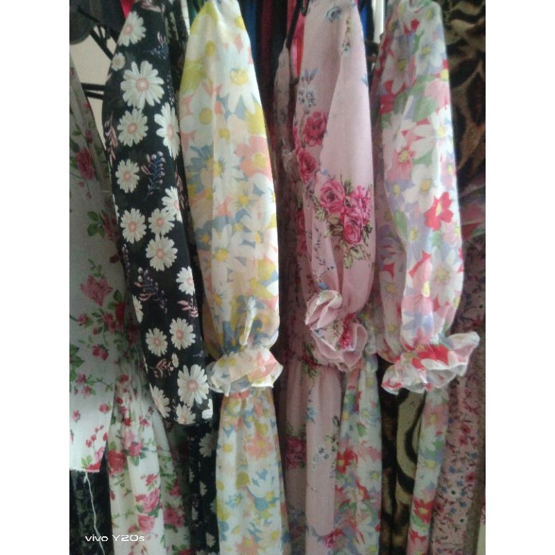 Đầm maxi voan hoa tiểu thư 🥰 | BigBuy360 - bigbuy360.vn