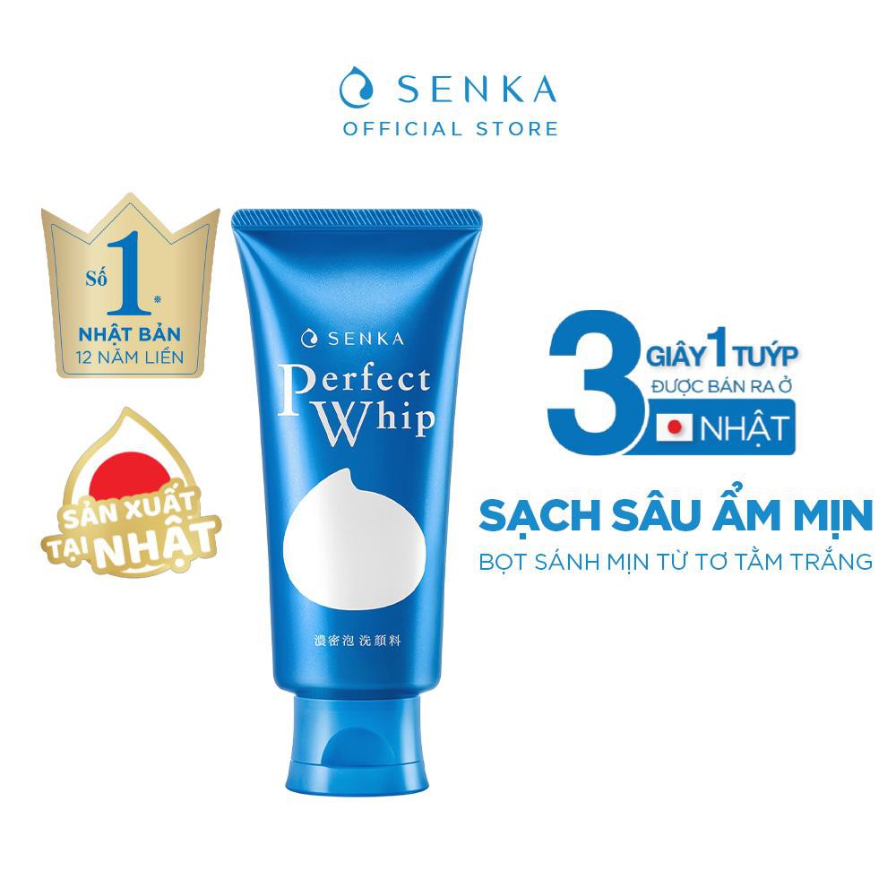 Sữa rửa mặt Senka, sữa rửa mặt tạo bọt Senka Perfect Whip 120g