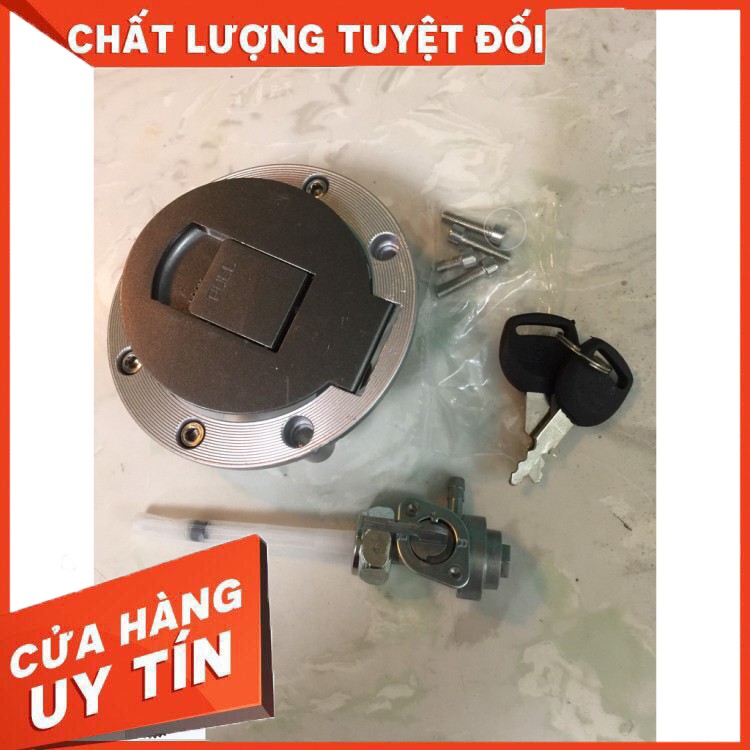 Bộ nắp khóa bình xăng độ gò lớn