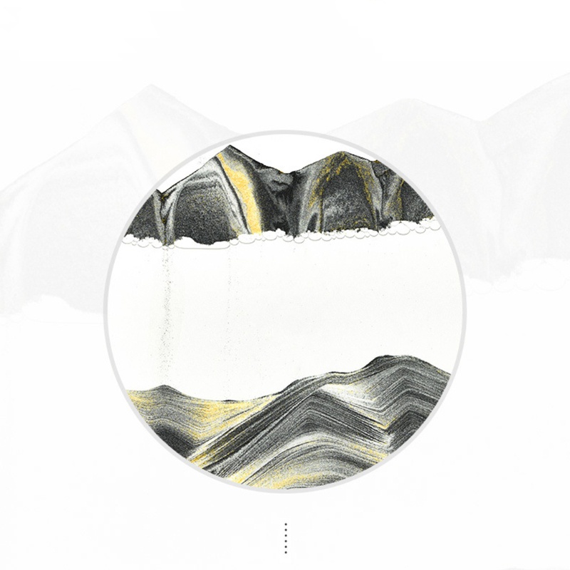 Set 12 Tranh Cát Thủy Tinh 3D Hình Phong Cảnh Biển Sâu Thư Giãn Trang Trí Nội Thất