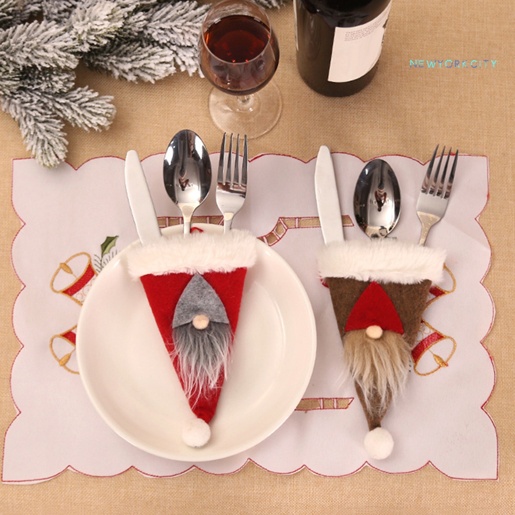 Vỏ Bọc Muỗng Nĩa Họa Tiết Giáng Sinh Dễ Thương