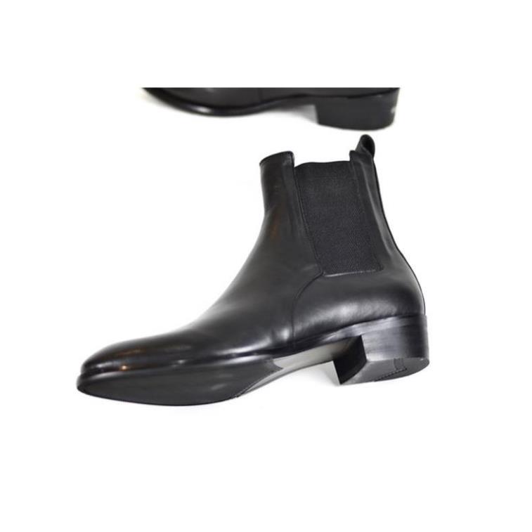 Giày thời trang nam Cao Cổ Chelsea Boots Da Trơn Đế Cao Su Thời Trang Phù Hợp Nhiều Phong Cách