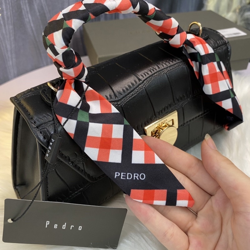 Túi đeo chéo có quai cầm P size 18cm mix nơ cực xinh