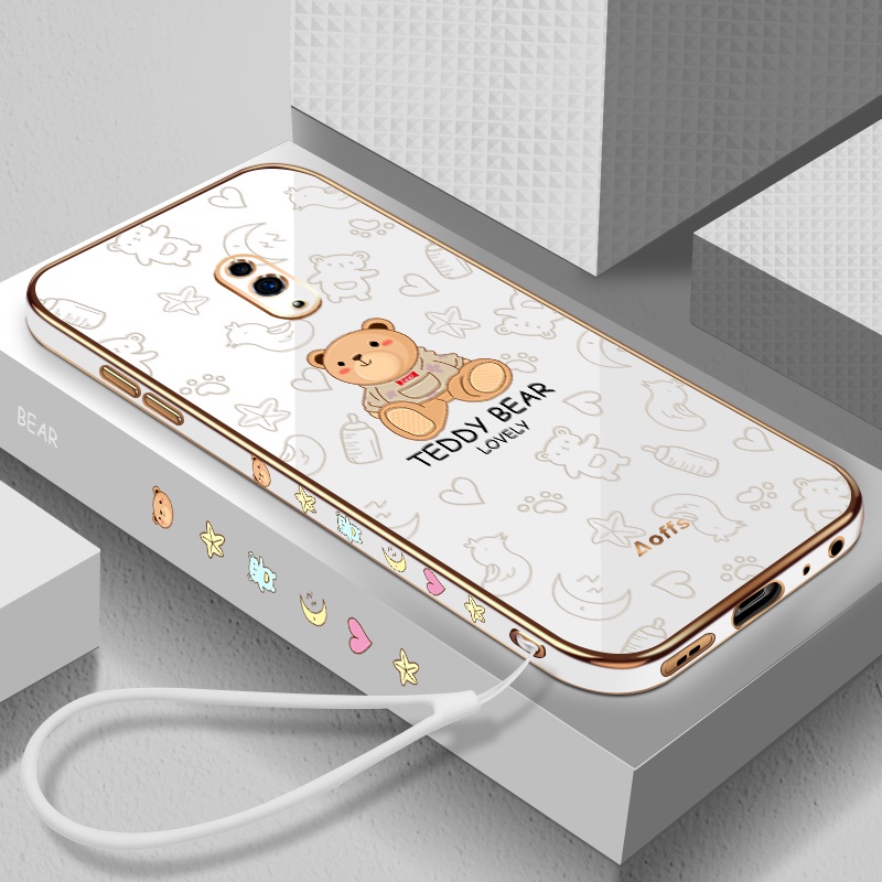 Ốp điện thoại QIANZI họa tiết gấu cho Redmi 9 Redmi 9A Redmi 9C Redmi 8 Redmi 8A Redmi 10C Redmi 10A