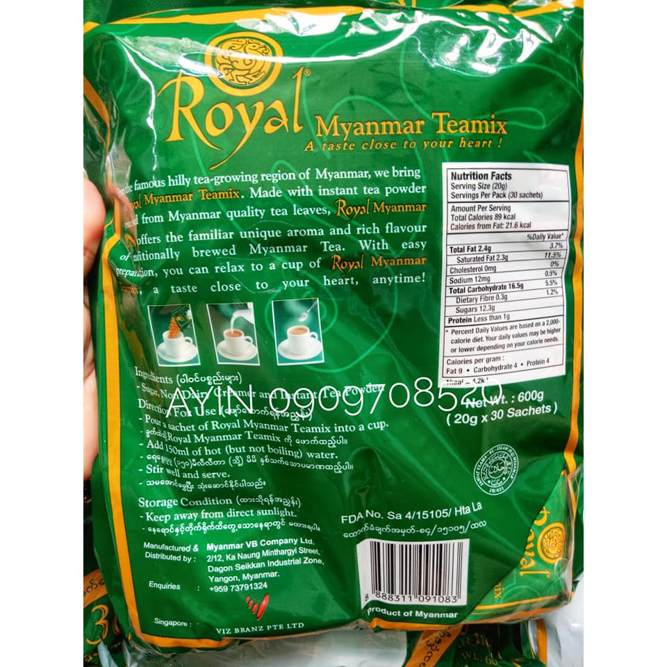 Trà Sữa Royal Myanmar Teamix