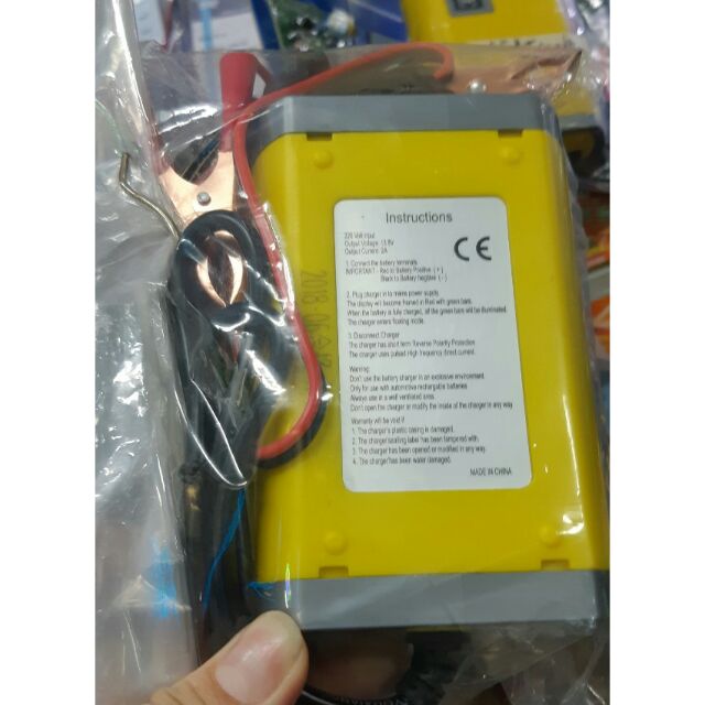 Sạc bình ắc quy 12v tự ngắt - dòng sạc 2A