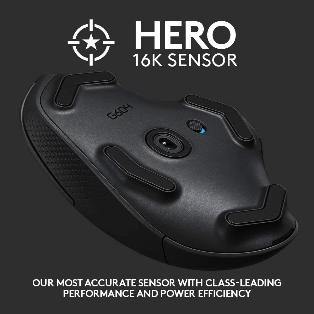 Chuột Gaming Không Dây Logitech G604 Hero 16K LightSpeed Wireless