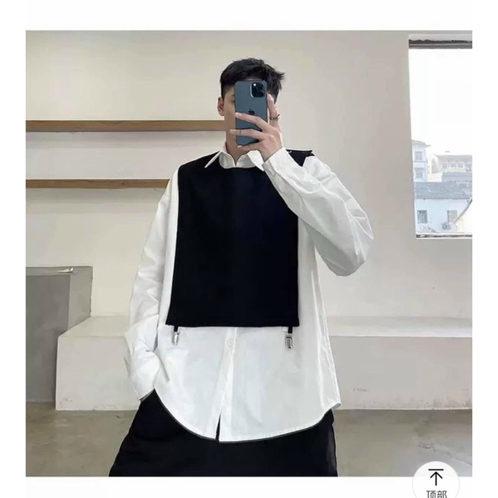 Set 2 Áo Sơmi &Ghile thiết kế Unisex