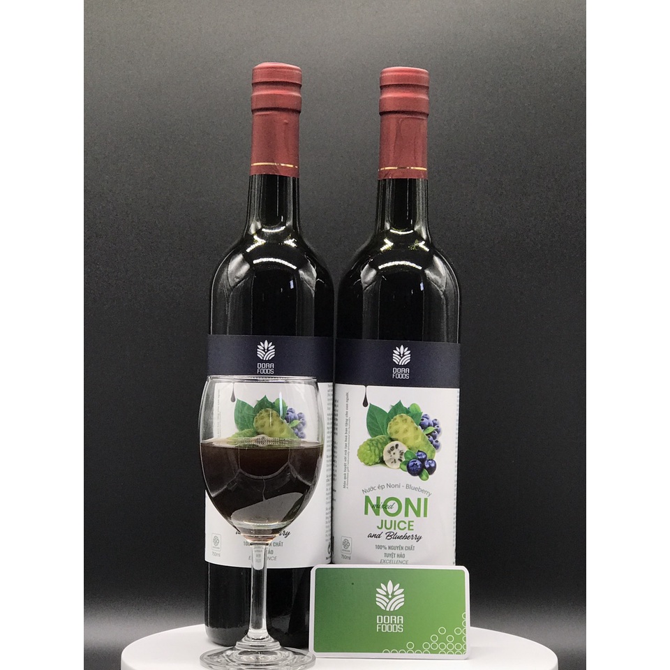 NƯỚC ÉP NONI VỊ VIỆT QUẤT - NONI JUICE AND BLUEBERRY MIXED - DORAFOODS - 750ML