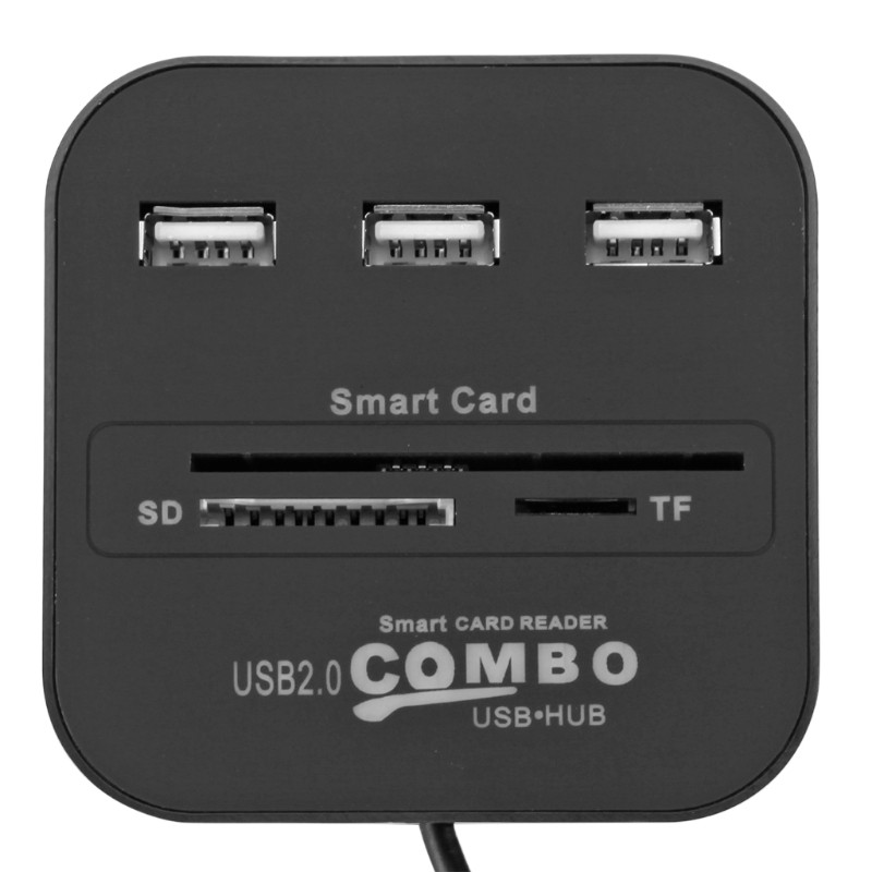 Đầu Đọc Thẻ Sim Thông Minh Ic / Id Emv Sd Tf 3usb Hub Ic Simsdtf