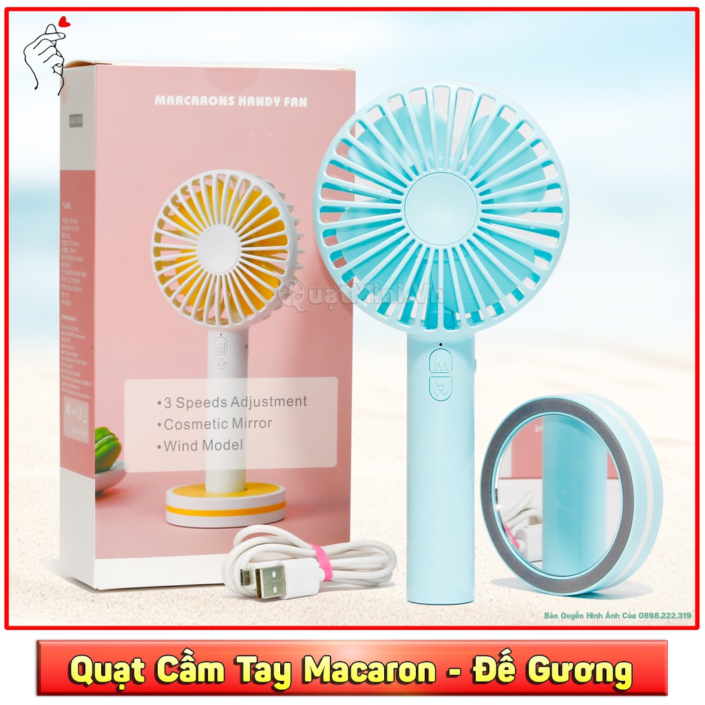 Có Sẵn Quạt Mini Cầm Tay Macaron [ Hàn Quốc ][ Cao Cấp ][2000Mah][ Có Video Thực Tế ] | BigBuy360 - bigbuy360.vn