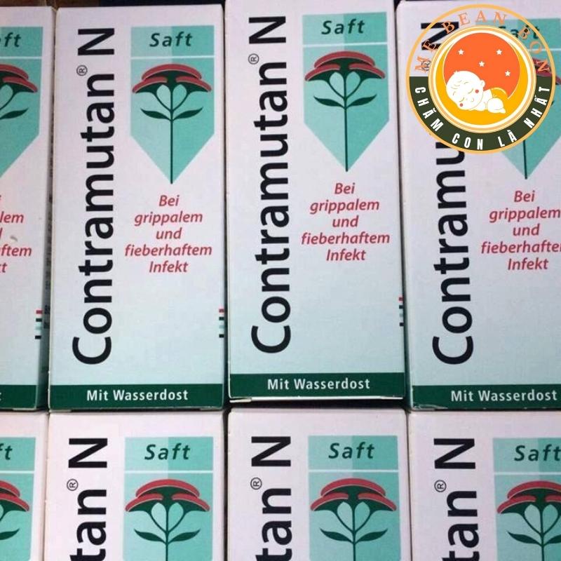 Siro Contramutan N saft của đức chống cảm cúm sốt ho viêm đường hô hấp, nhức đầu đau nhức mỏi người - mẹ bean bon