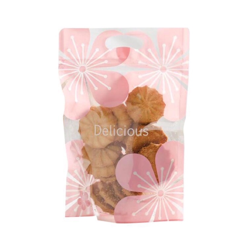 set 10 túi zip đựng bánh kẹo Delicious size 15.5 x 23 cm