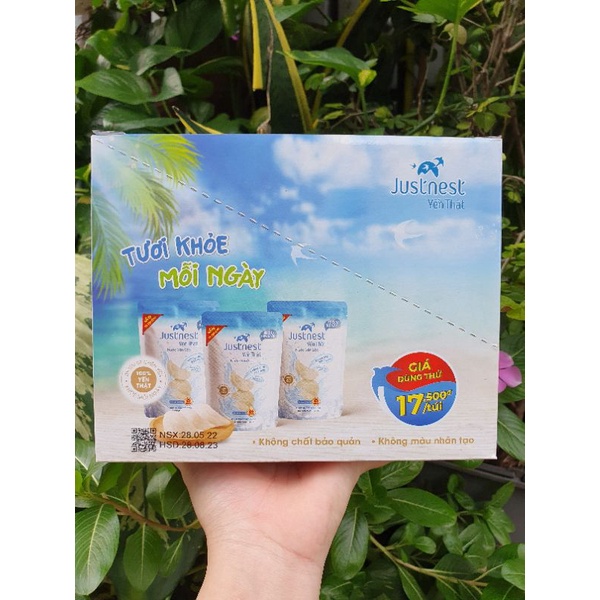 Lốc 10 Nước yến sào dạng túi Just Nest 120ml