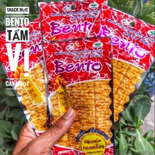 Snack Mực Bento Tẩm Vị Cay Ngọt (Màu Đỏ) Gói 5Gram