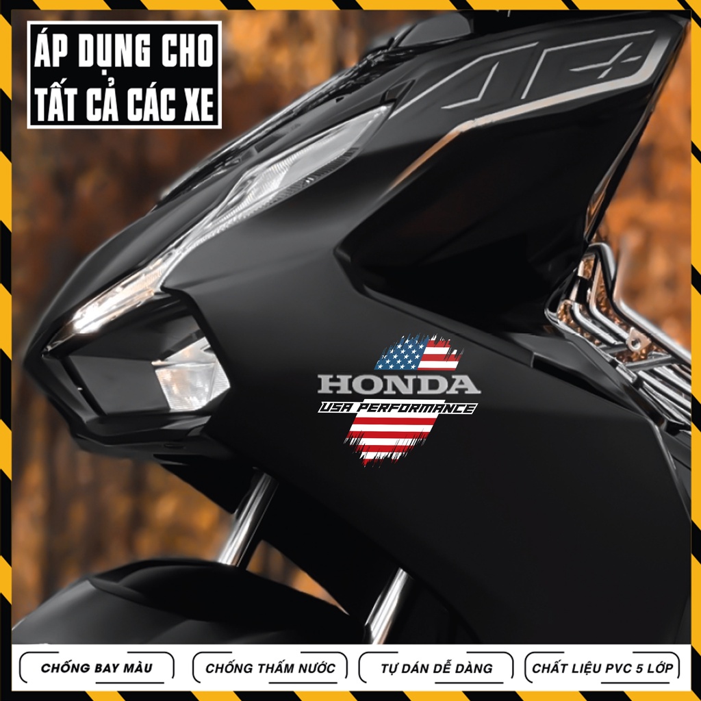 Tem Cờ Mỹ | DVT USA | Dán Đa Vị Trí Xe Máy, Xe Điện, Nón Bảo Hiểm, Sticker Dán Xe Chống Nước, Bền Màu