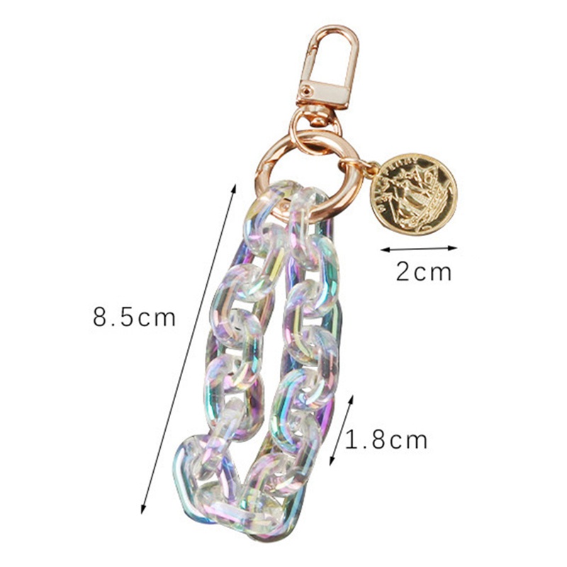 Móc chìa khóa bằng nhựa acrylic nhiều màu sắc độc đáo