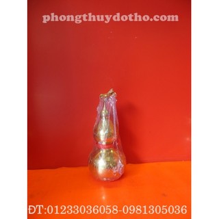 Hồ lô đồng trơn cao 16,5 cm