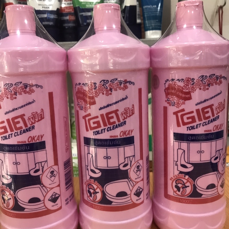 Combo 3 Chai Nước Tẩy Toilet Và Gạch Men HN168 Okay 1000ml