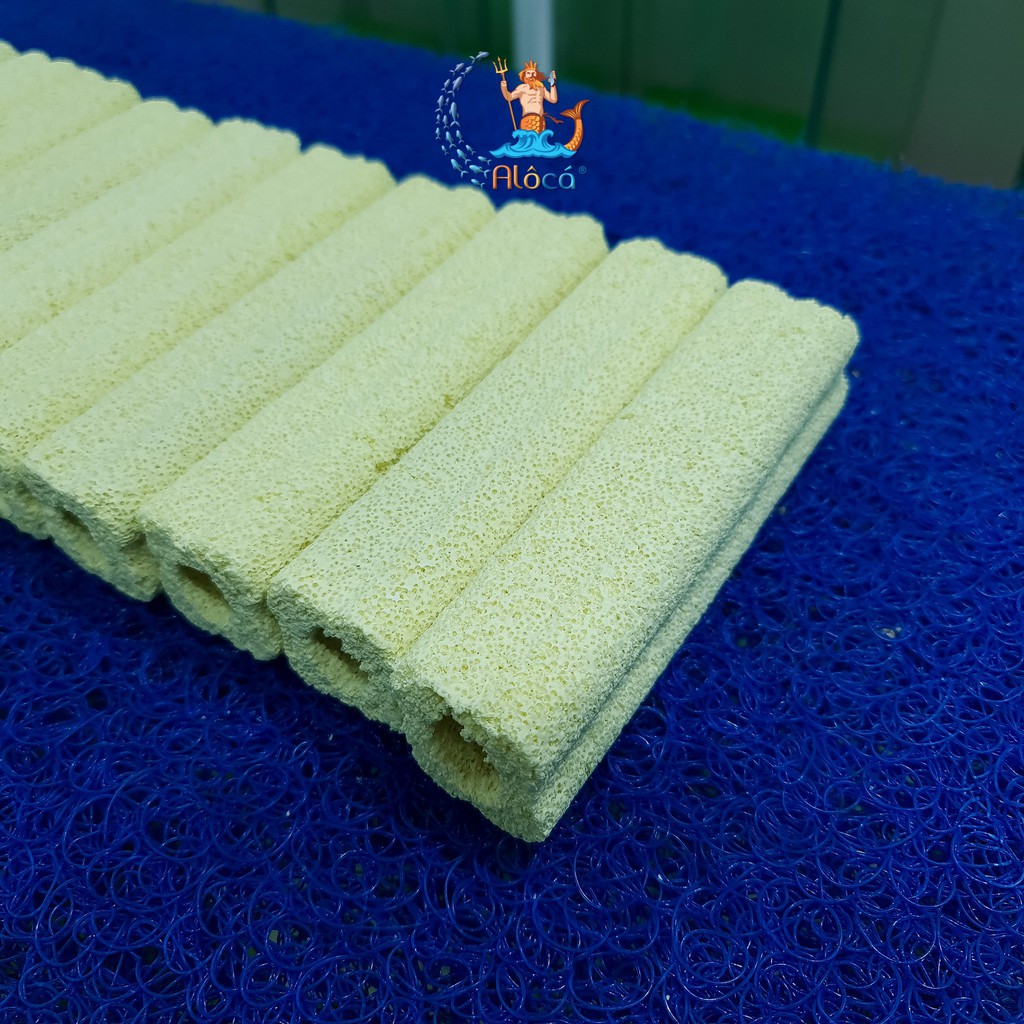 Thùng 154 thanh Sứ thanh hoa mai loại 2 Jinshen 4x16 cm lọc nước cho bể cá cảnh, Mua chung - Số lượng lớn - A Lô Cá