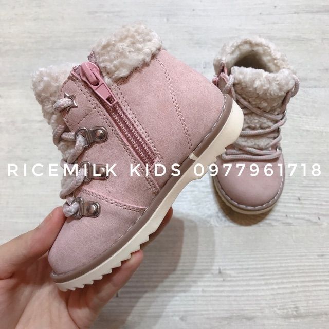 [XẢ SOCK] Giày cao cổ lót lông cừu Prmark cho bé