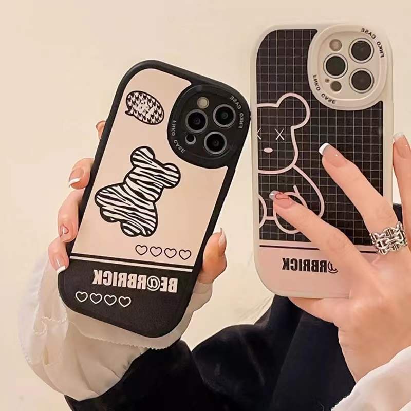 Ốp Điện Thoại Họa Tiết Gấu Hoạt Hình Cho IPhone 12 13 11 Pro Max X Xs Max Xr