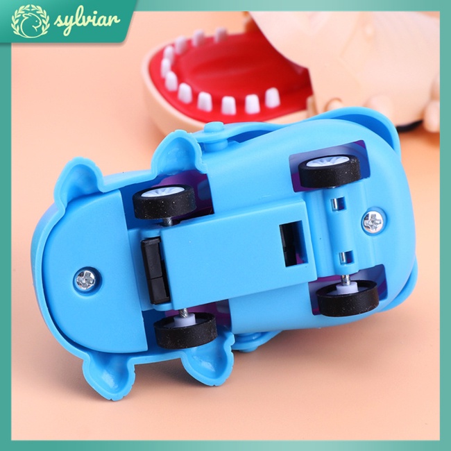[sylviar] Đồ Chơi Xe Kéo Hình Cá Sấu Hoạt Hình Mini Cắn Tay Làm Quà Tặng Cho Bé