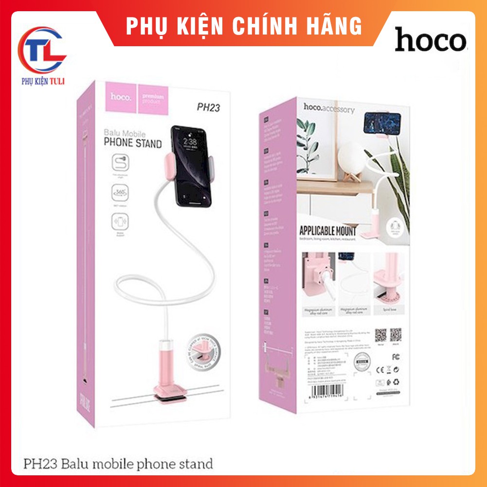 KẸP ĐUÔI KHỈ ĐIỆN THOẠI THÁO RỜI HOCO PH23 Dễ Sử Dụng - Hàng Chính Hãng