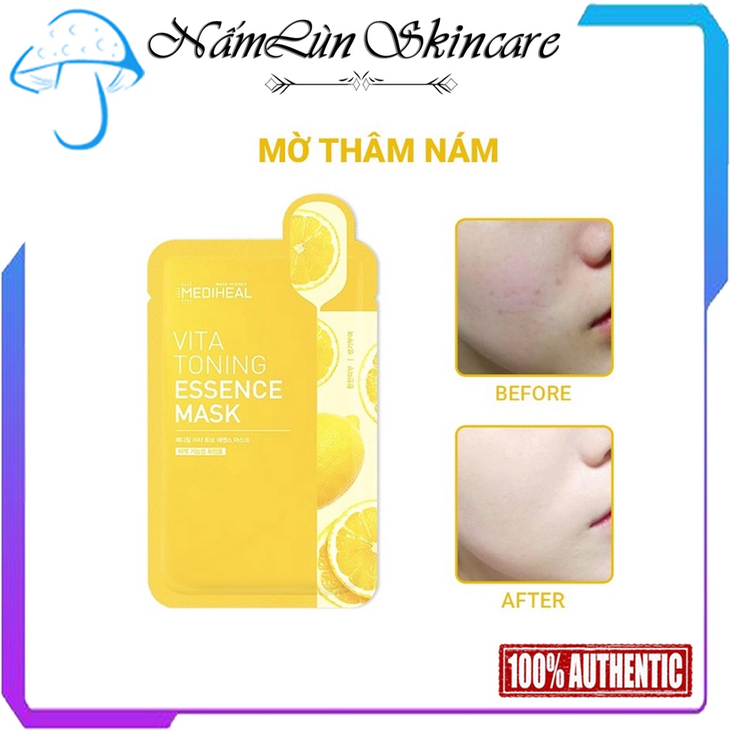 Mặt nạ dưỡng ẩm, làm trắng, ngăn ngừa lão hóa cao cấp Mediheal mẫu mới 2021