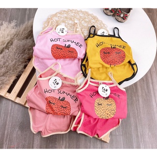 Set bộ 2 dây thun lạnh minky cho bé yêu 6-20kg