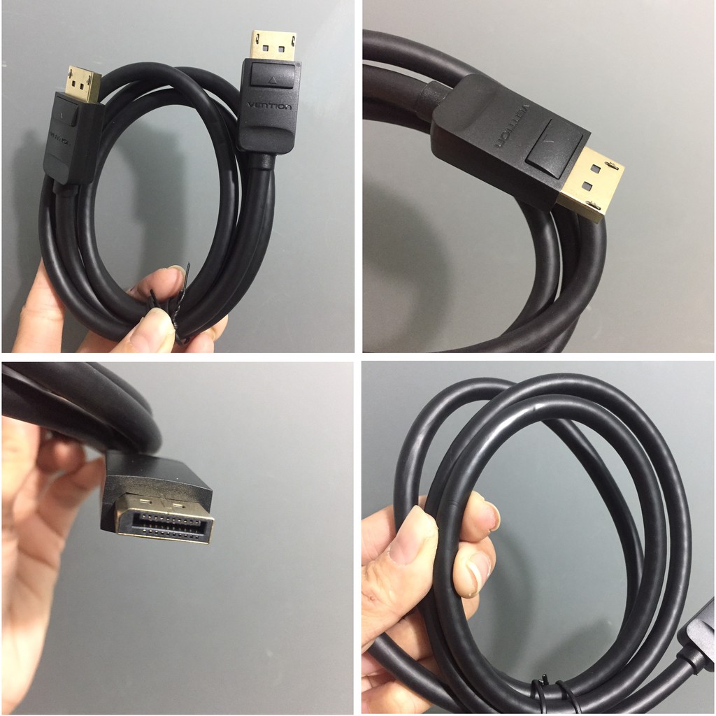[DP male to DP male ] Cáp chuyển 2 đầu DP 4K Vention HACBF