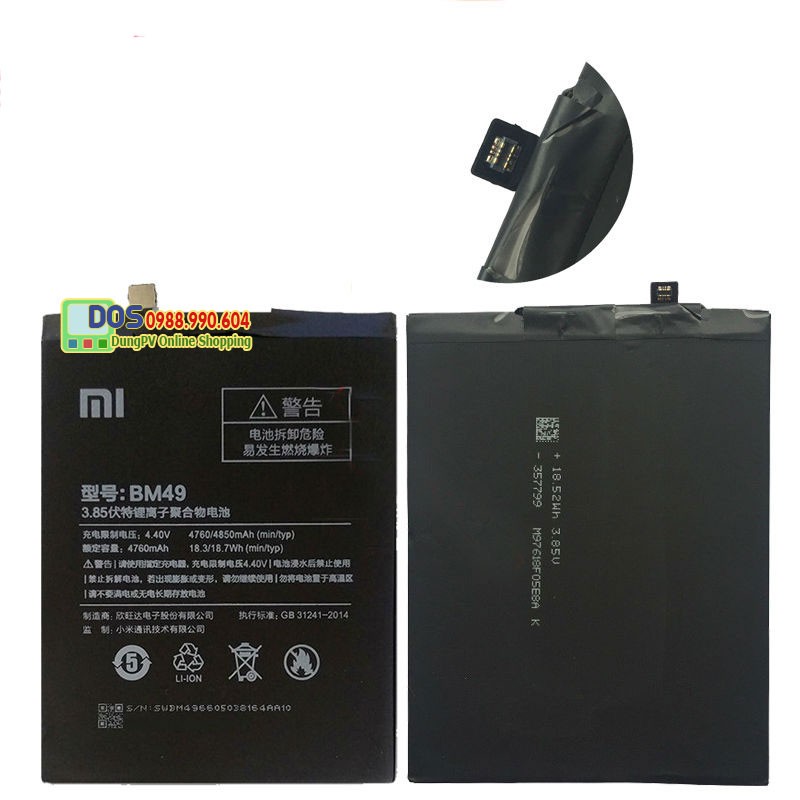 Thay pin xiaomi mi max chính hãng BM49