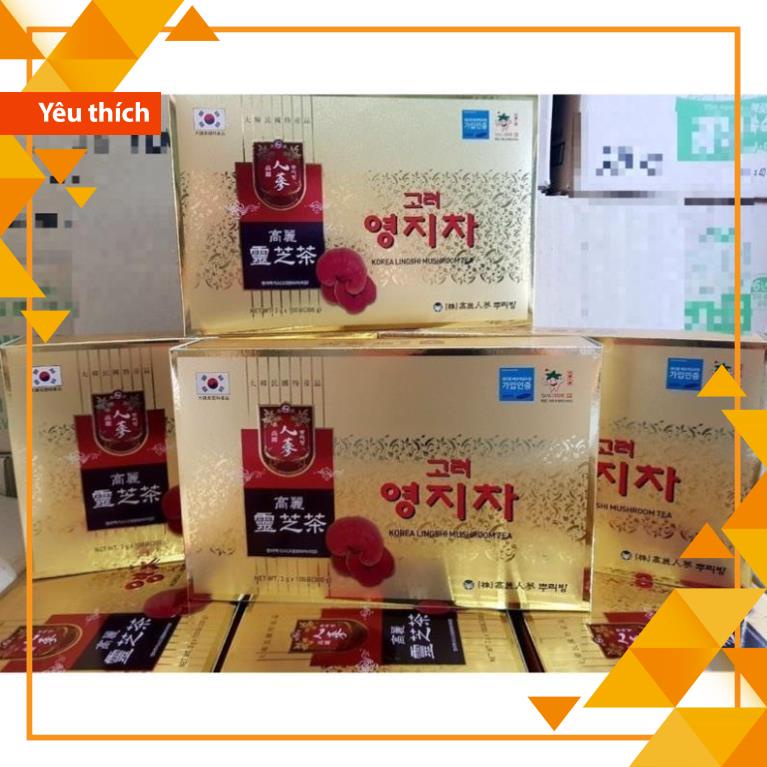 Trà LINH CHI Hộp Vàng Hàn Quốc - Chính Hãng