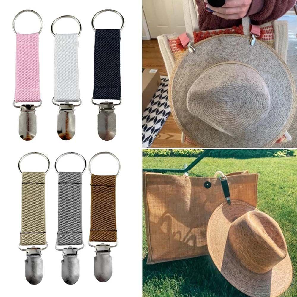 Kẹp Mỏ Vịt Giữ Nón Đàn Hồi Nhiều Màu Đa Năng Dành Cho Đi Du Lịch / Cắm Trại / Leo Núi