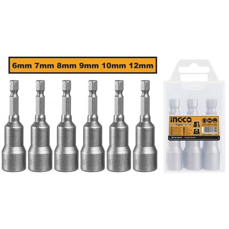 Bộ đầu bắn tôn đa năng 6 chi tiết Ingco AMN65061