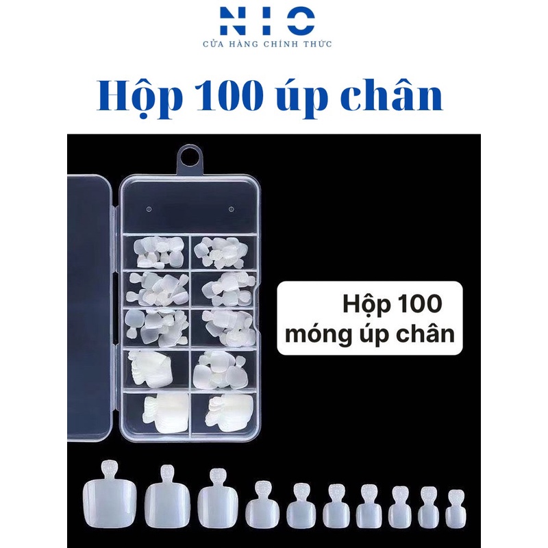 hộp 100 móng úp chân