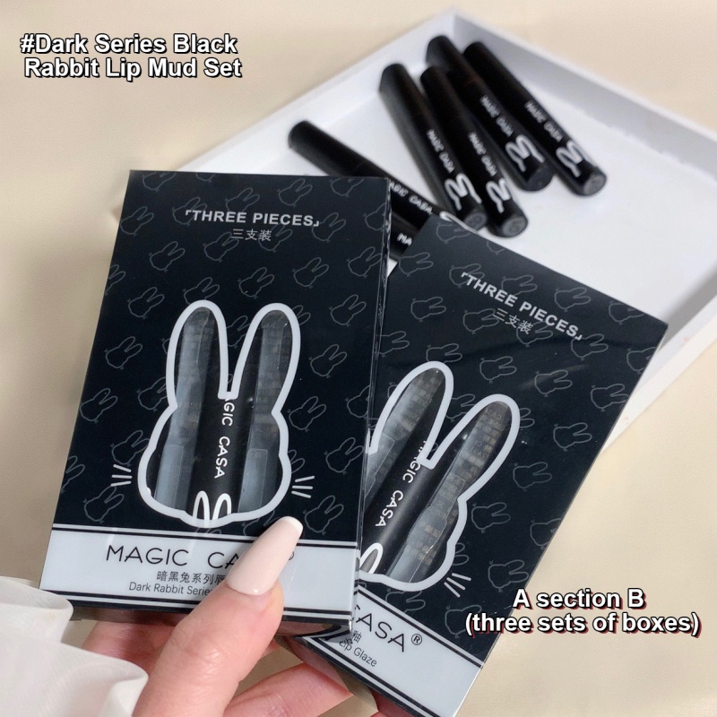 [Hàng mới về] Set 3 son kem lì mềm mịn như nhung chống thấm nước lâu trôi