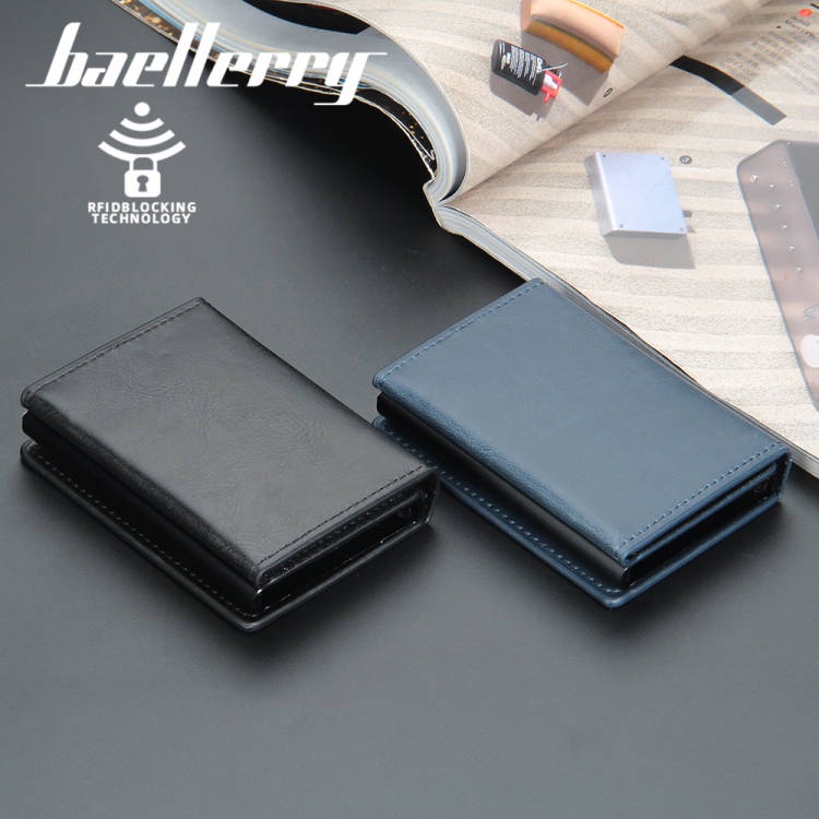 Ví nam BAELLERRY rfid đựng thẻ tín dụng chống trộm