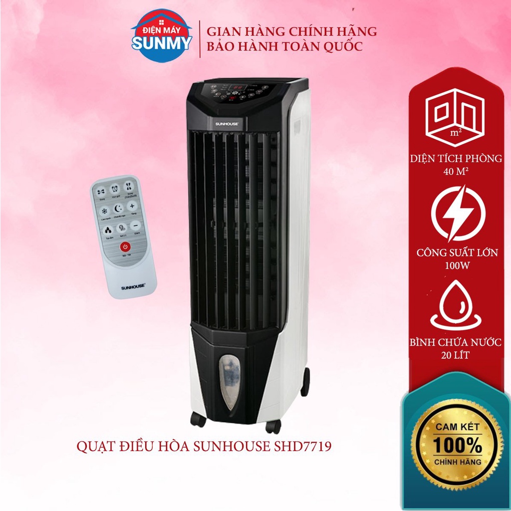 Quạt điều hòa hơi nước Sunhouse SHD7719- Bảo hành chính hãng