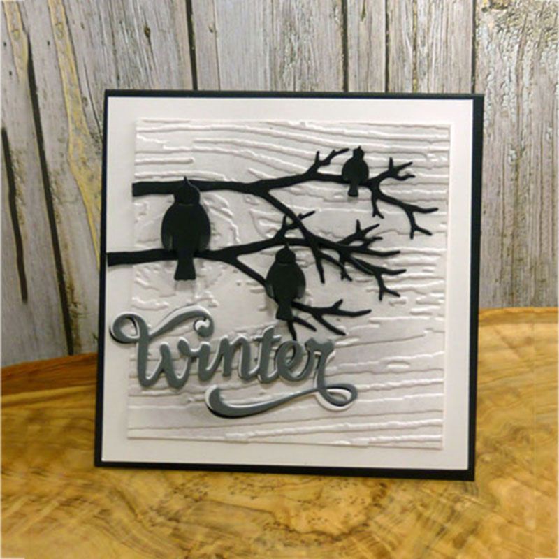 Khuôn Cắt Giấy Kim Loại Hình Cành Cây Xinh Xắn