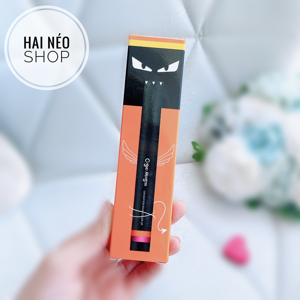 [ĐỌC KỸ MÔ TẢ]  Son 2 tầng ombre ấn tượng COSMO MONSTER Gadation Dual Color Lip (Hàn quốc)