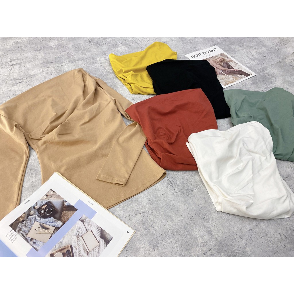 Áo Thun Lệch Vai Tay Dài ZR