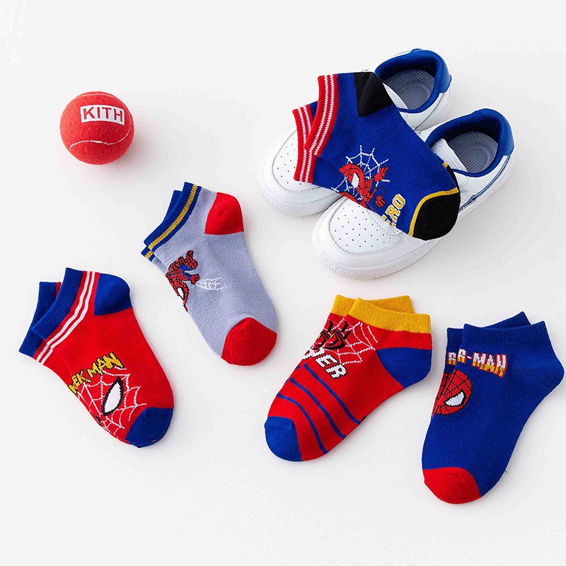 Combo set 5 Đôi tất siêu nhân cho bé 1-12 tuổi