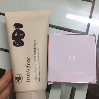 Combo sửa rửa mặt và phấn