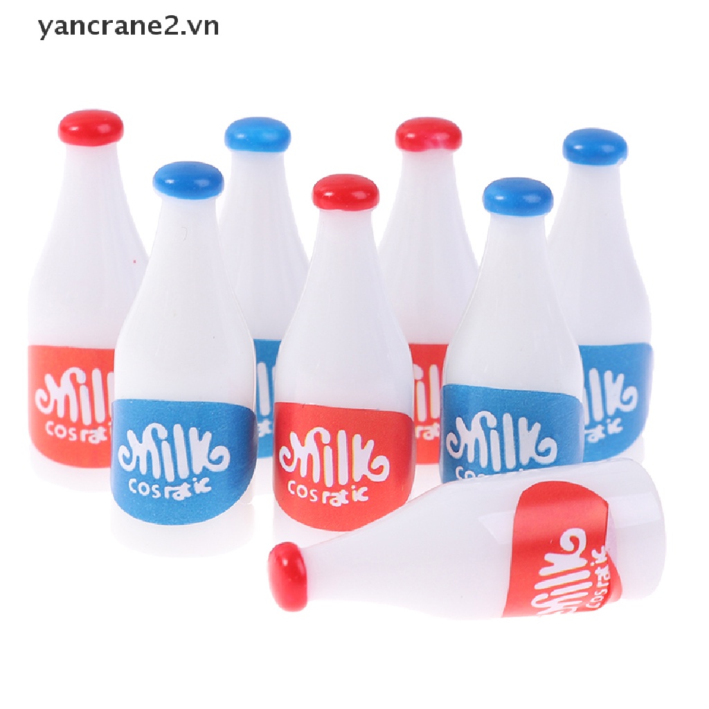 Bộ 4 Mô Hình Bình Sữa Thu Nhỏ Tỉ Lệ 1 / 12 Trang Trí Nhà Búp Bê