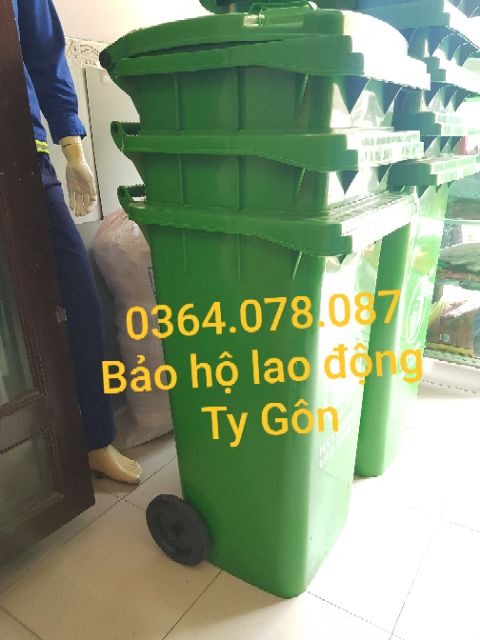 Thùng rác 120L - Nhựa cao cấp HDPE