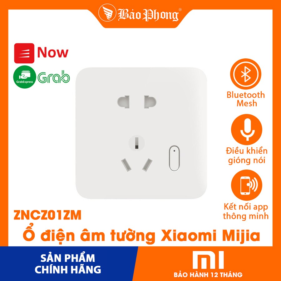 Ổ điện âm tường Xiaomi smart wall socket ZNCZ01ZM